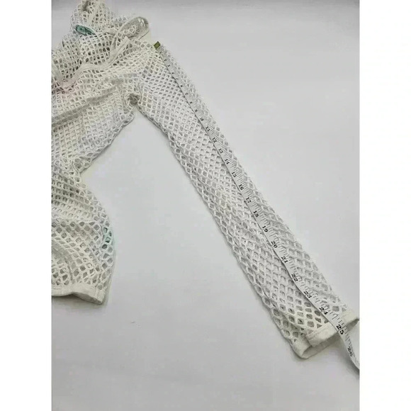 Balance Collection Women's Size M White Mesh Bathing Suit Coverup - Picture 7 of 7